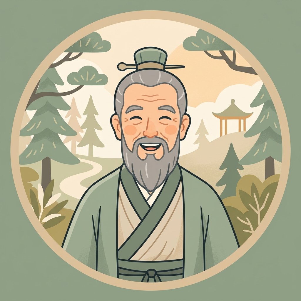 王陽明卡通畫像